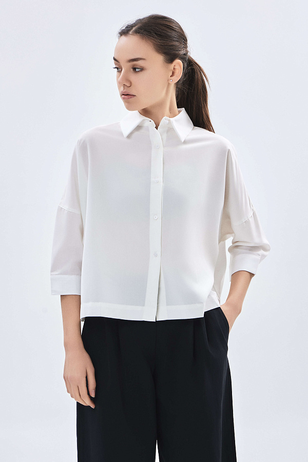 Женская рубашка средний рукав